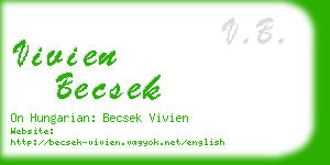 vivien becsek business card